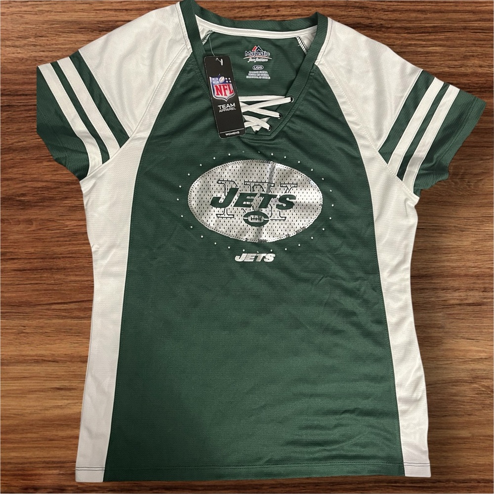 Majestic Green and White Fan Jersey